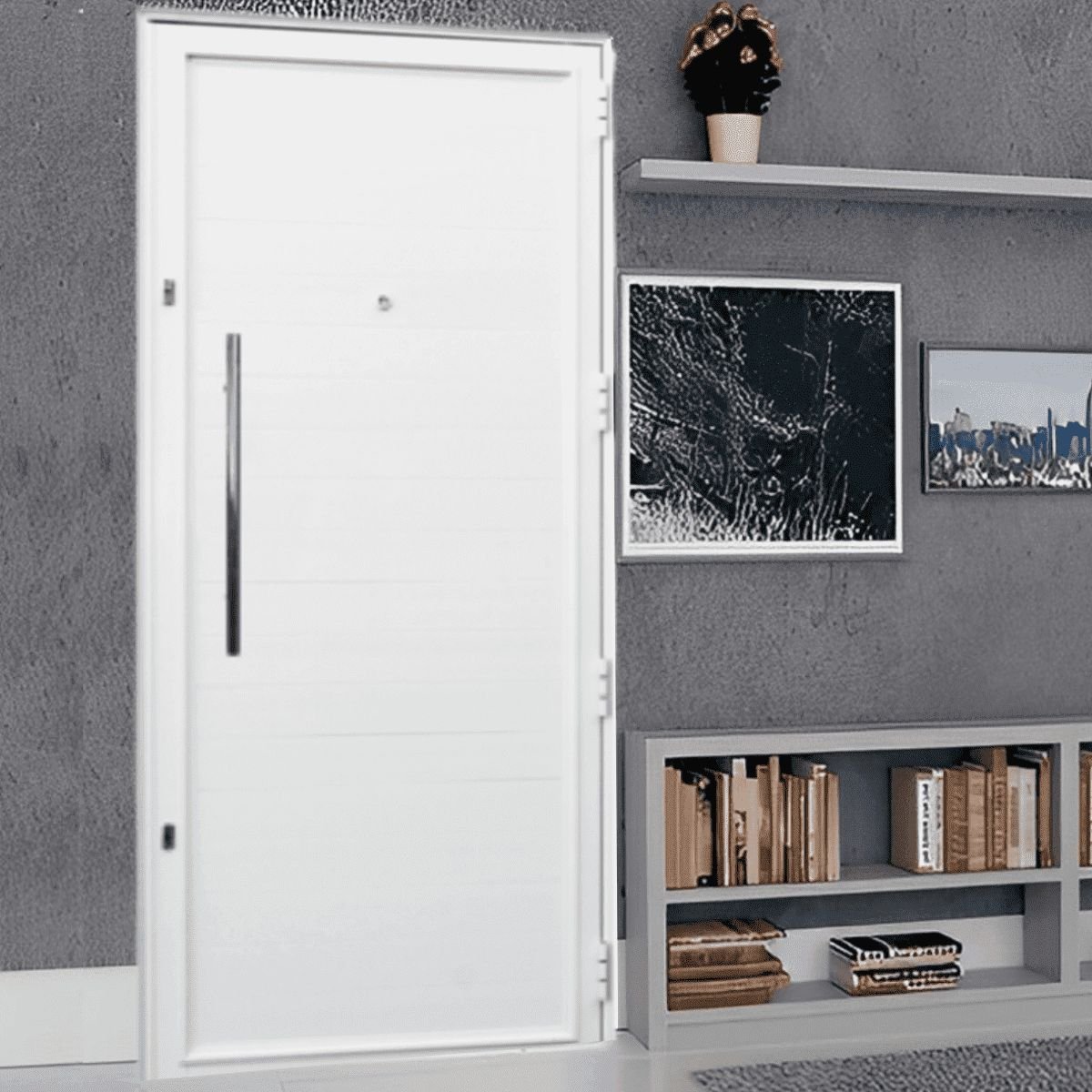 Imagem do produto Atlantica Porta Lambri Magnum 2100 x 860 Branco Esquerda 2836N