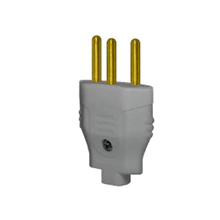 Imagem do produto Pino Adaptador 2P+T Alumbra Cinza 10A