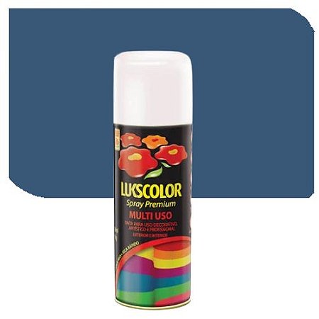 Imagem do produto Lukscolor Tinta Spray Premium Metálica Azul Angra 400ml