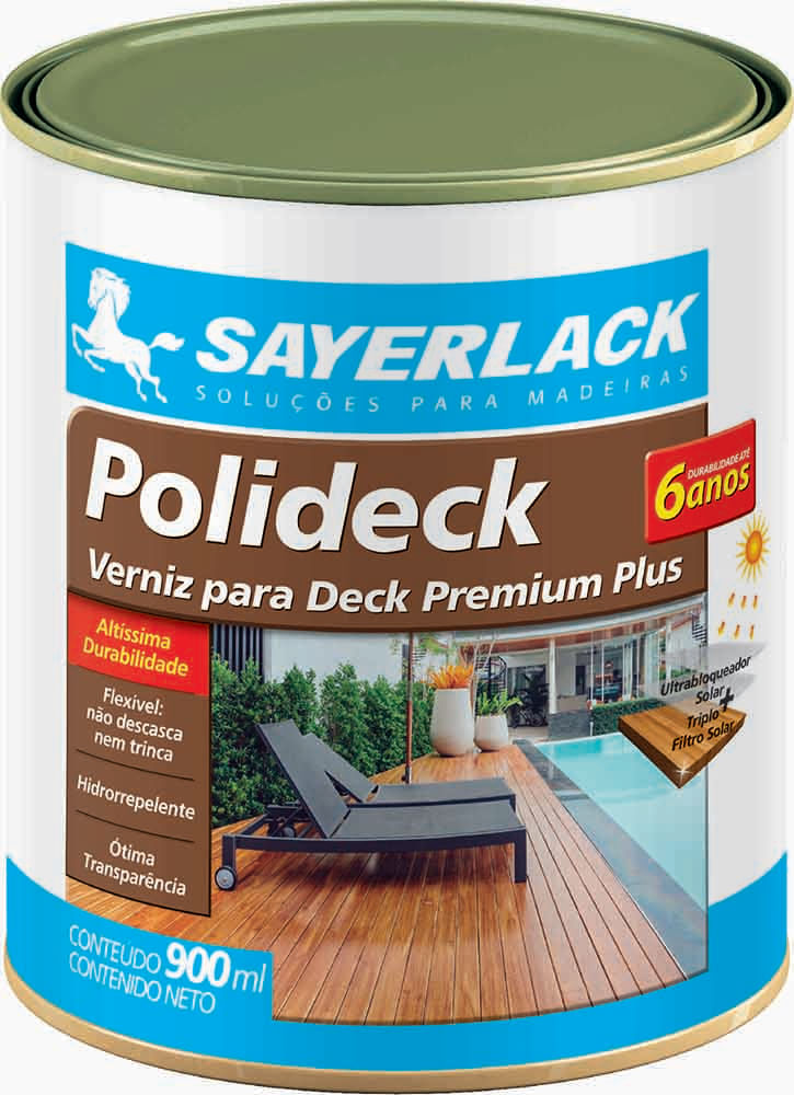 Imagem do produto Verniz Polideck Semibrilho Natural 900ml Sayerlack