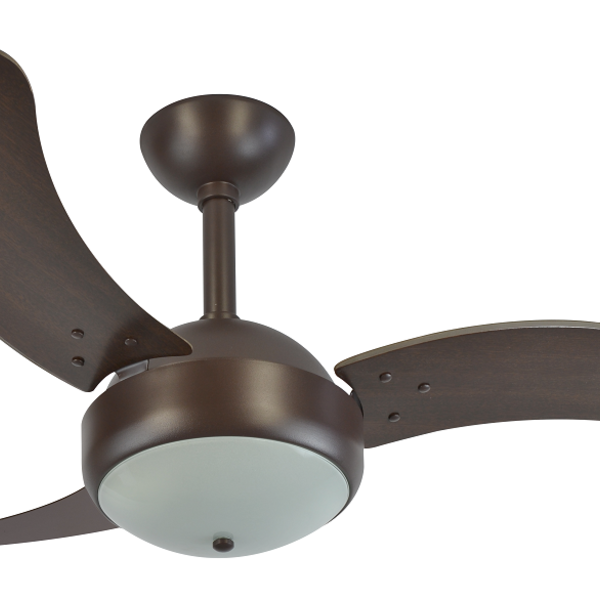 Imagem do produto Rioprelustres Ventilador de Teto 1007 Marrom Texturizado 3 Pás Tabaco