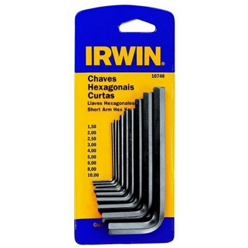 Imagem do produto Irwin Jogo de Chaves Hexagonais Longas 9 Peças 1,5 a 10mm