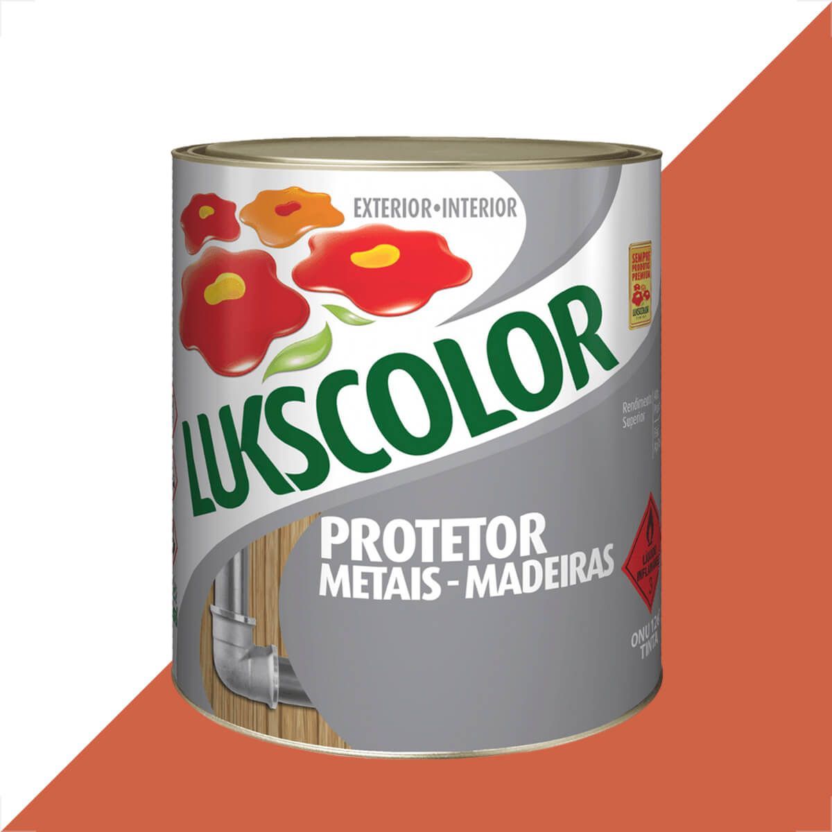 Imagem do produto Lukscolor Zarcão Fundo Anticorrosivo Laranja 900ml