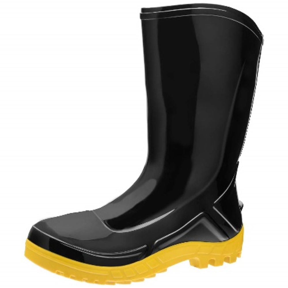 Imagem do produto Marluvas Bota de Borracha Preta e Amarela Nº41 Vulcaflex