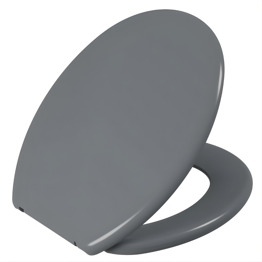 Imagem do produto Assento Sanitário Astra Soft Oval Anatômico Universal Cinza
