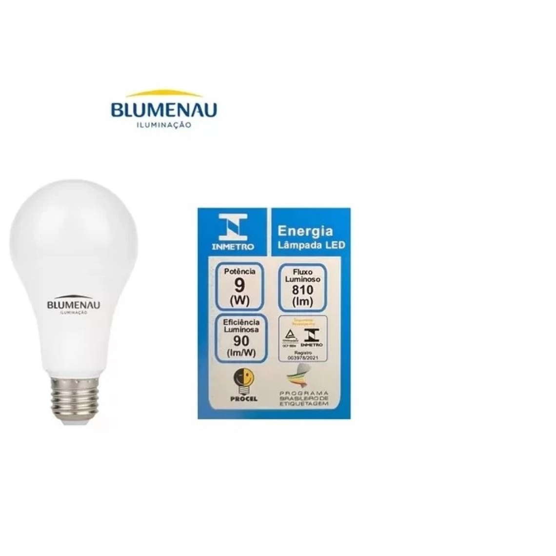 Imagem do produto Blumenau Lâmpada LED A60 9W 6500K