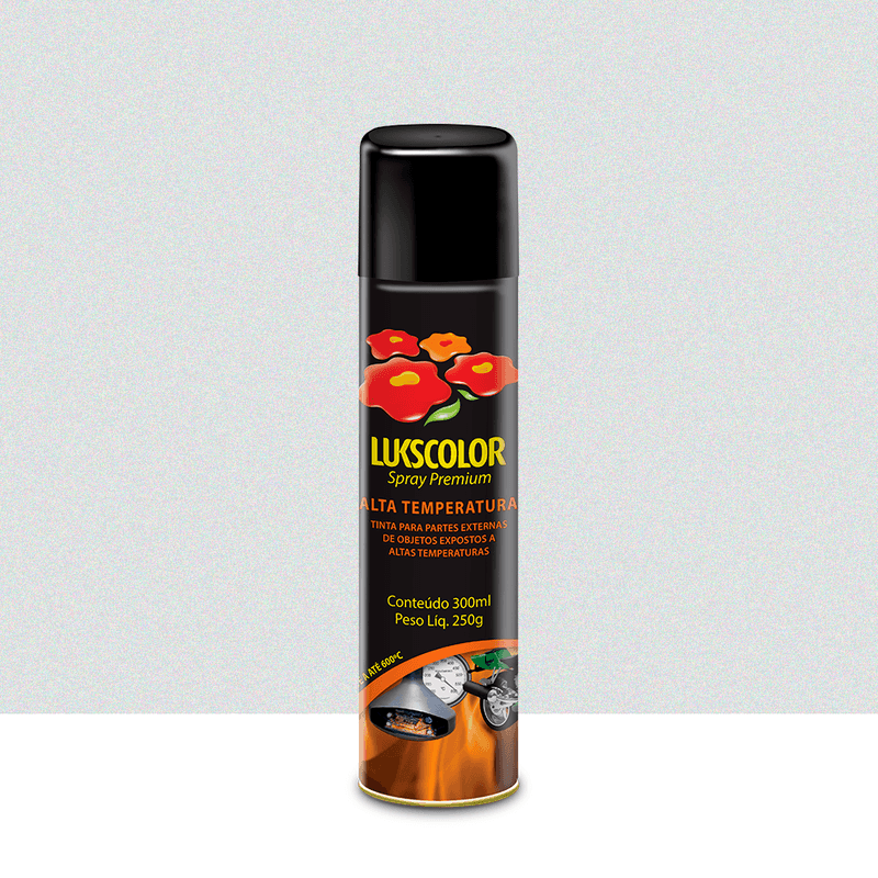 Imagem do produto Lukscolor Tinta Spray Premium Alta Temperatura Alumínio 300ml