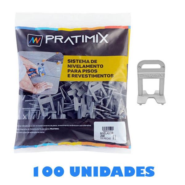 Imagem do produto Clip Nivelador de Piso Pratimix 4,0mm - Pacote 100 Peças