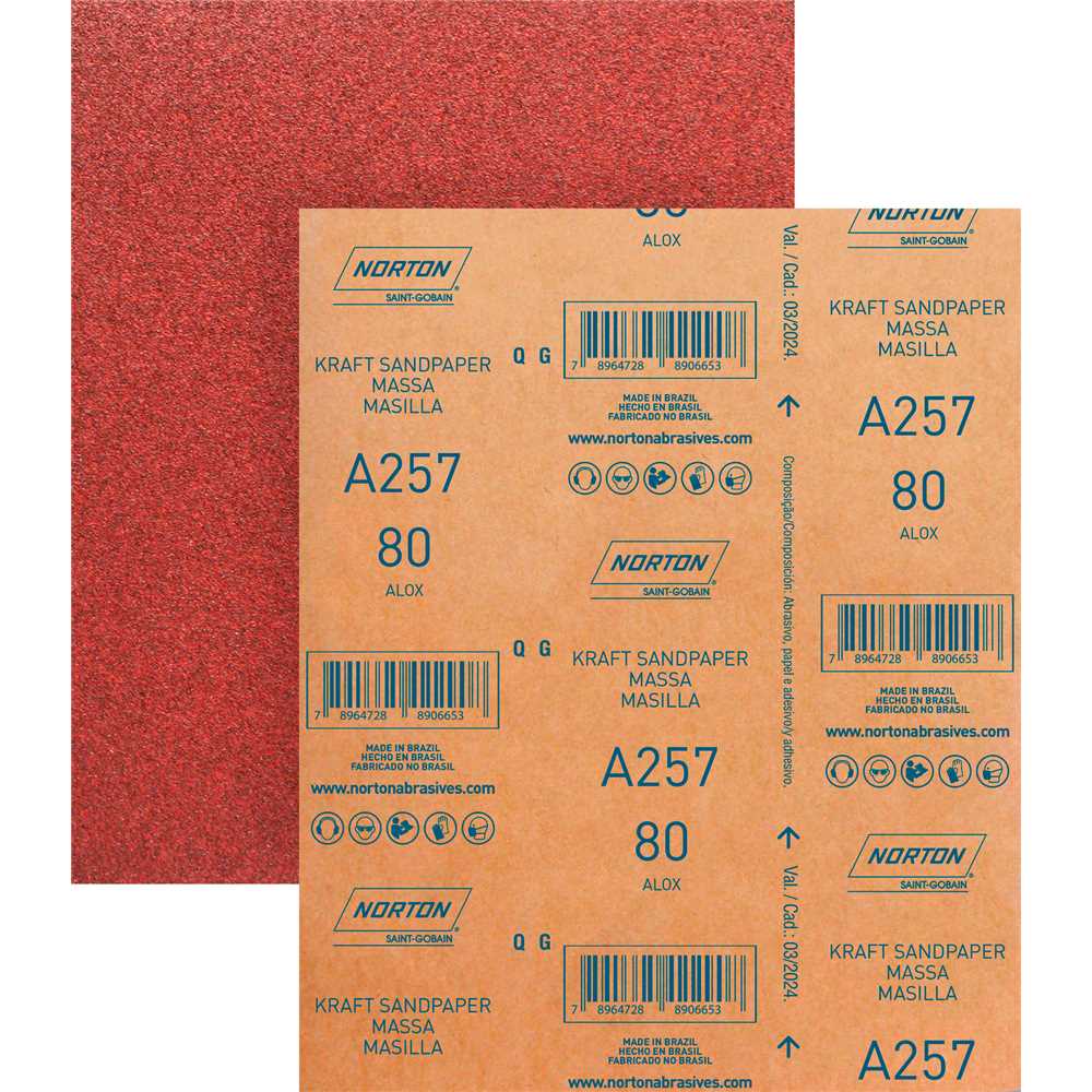 Imagem do produto Lixa para Massa Norton A257 Grão 80