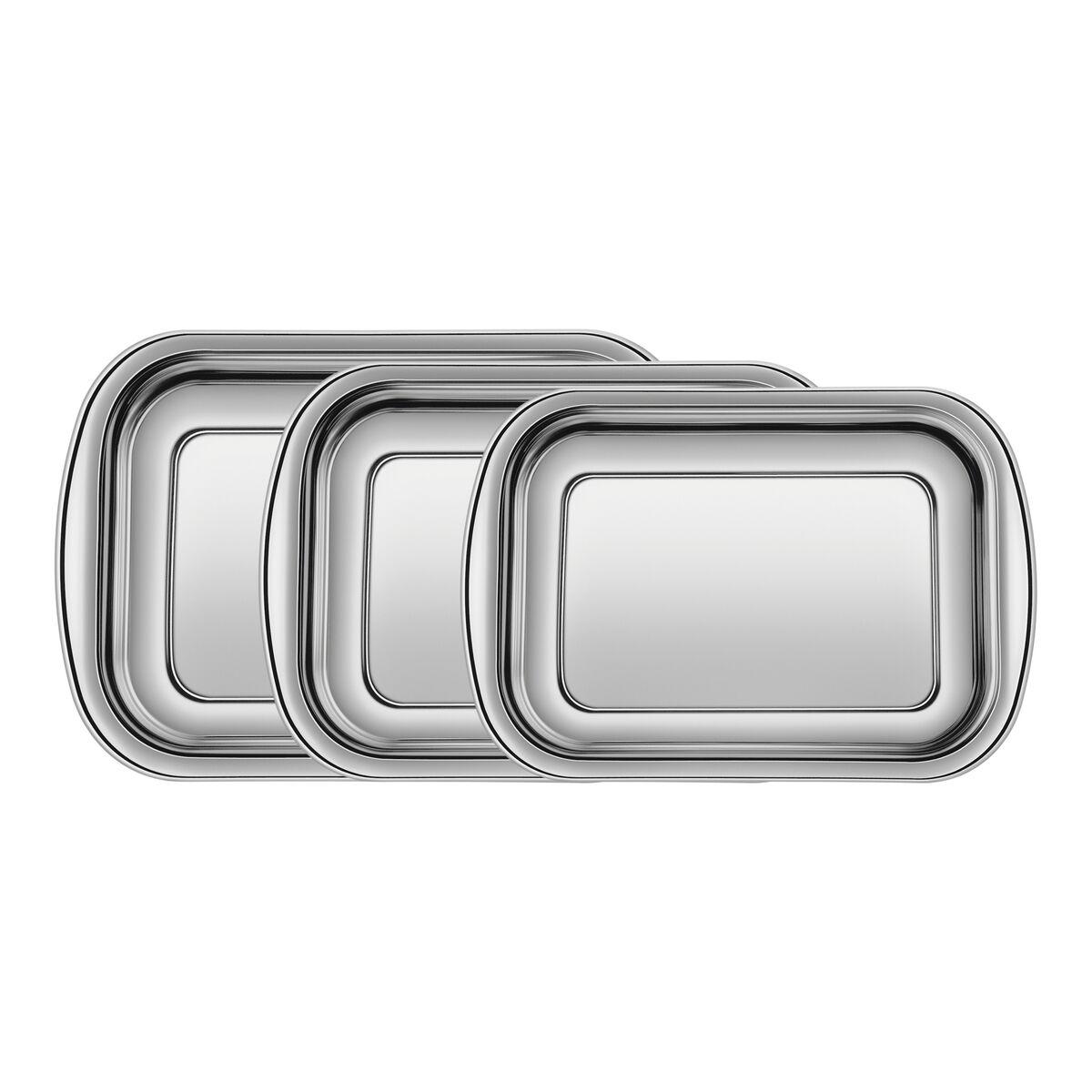 Imagem do produto Tramontina Jogo de Assadeiras em Aço Inox 3 Peças