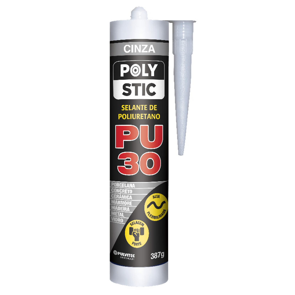 Imagem do produto Pulvitec Adesivo PU Polyfort 387 g Cinza