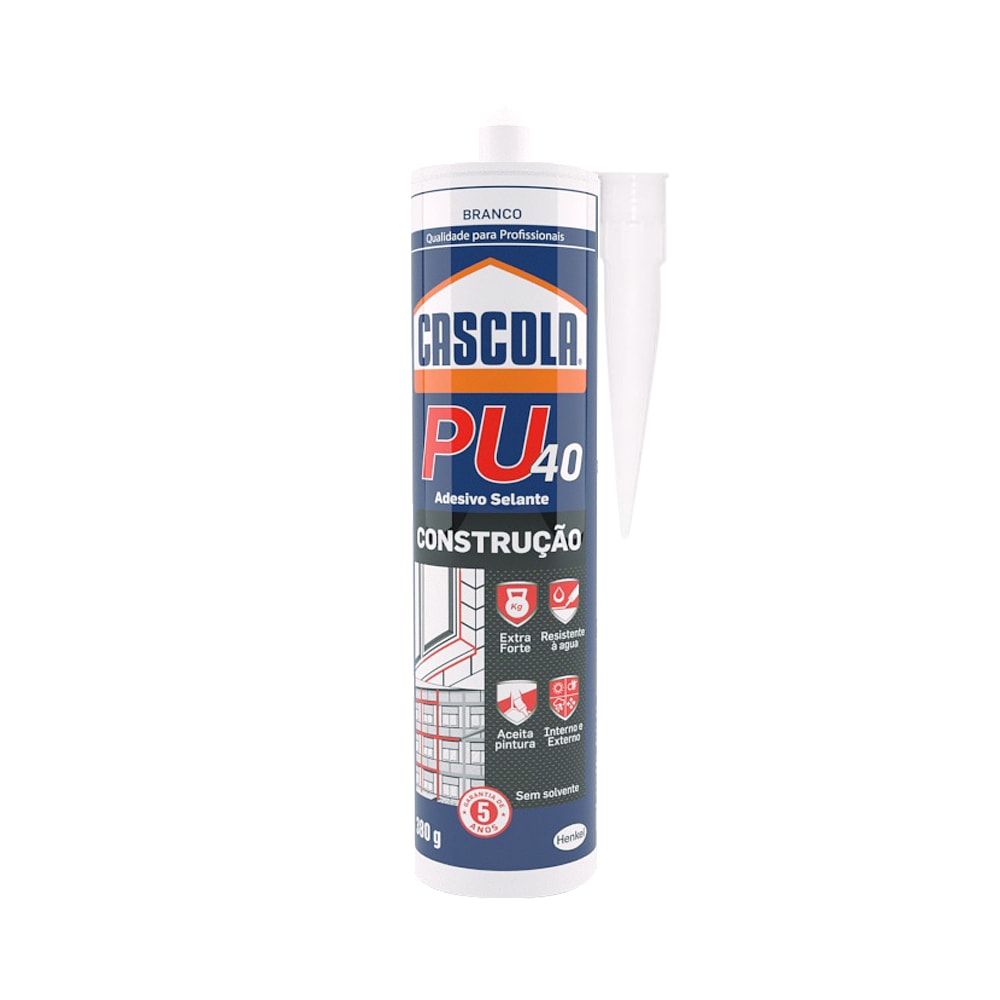 Imagem do produto Henkel Adesivo PU40 Construção Branco Cascola 380 g