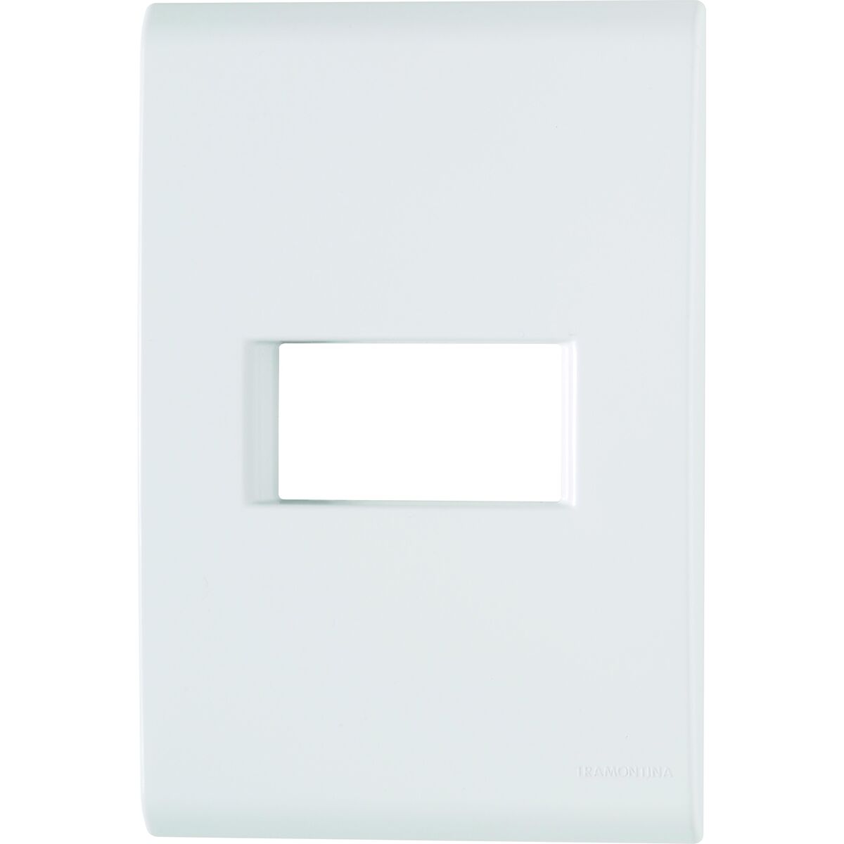 Imagem do produto Placa 1 Posto Horizontal 4x2 Tramontina Liz Branca 120 unidades