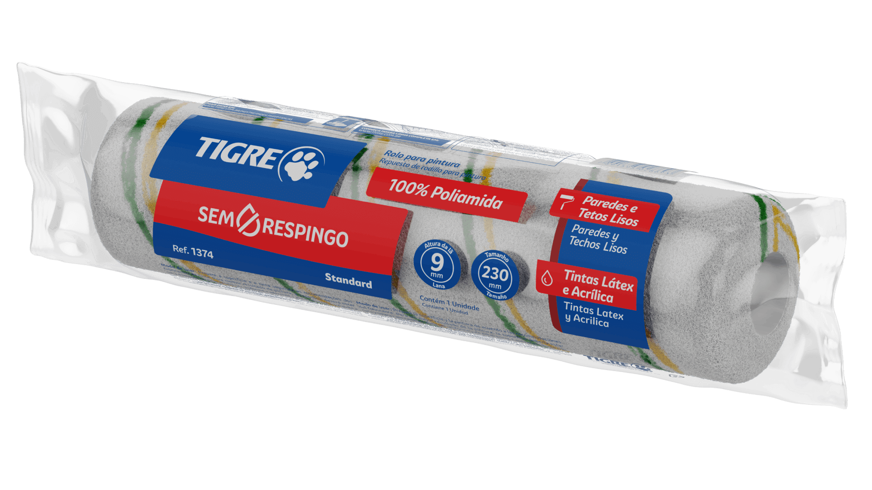 Imagem do produto Tigre Espuma para Rolo de Pintura Lã Sintética Anti-Respingo 1375-09