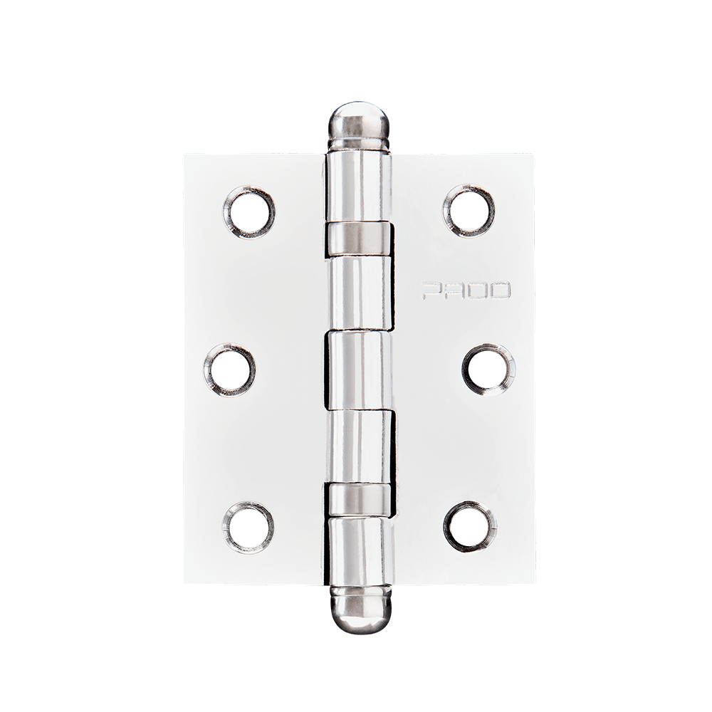 Imagem do produto Pado Kit 3 Dobradiças com Rolamento 3025 em Aço Inox Polido
