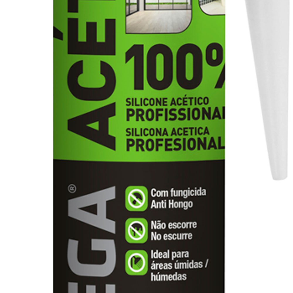 Imagem do produto Unipega Cola Silicone Acético Cinza 280ml