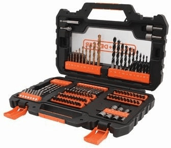 Imagem do produto Irwin Kit de Furadeira e Parafusadeira Black & Decker 104 Peças com Maleta