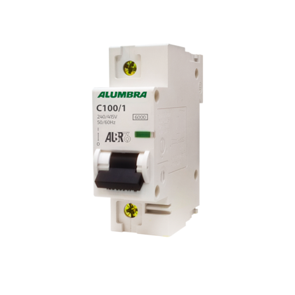 Imagem do produto Disjuntor Unipolar DIN Alumbra ALBR6 100A