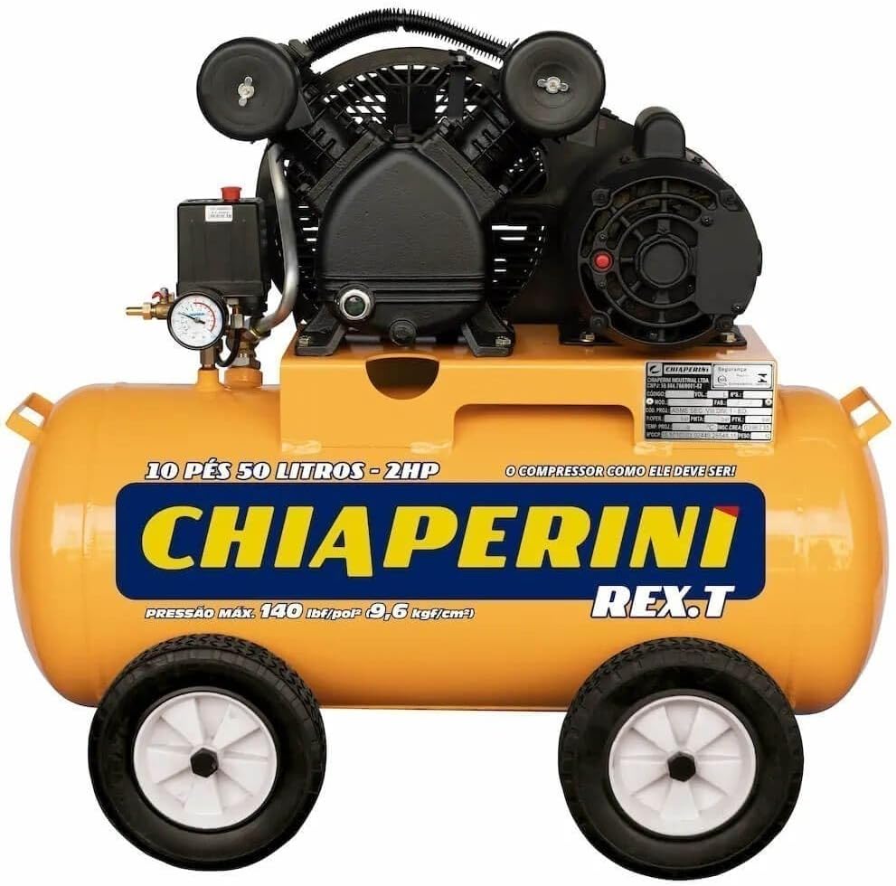 Imagem do produto Chiaperini Compressor 10P 50L Rex.T 2HP Bivolt
