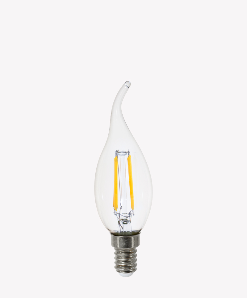 Imagem do produto Evoled Lâmpada LED Vela Chama Filamento 2W 127V E14 2700K