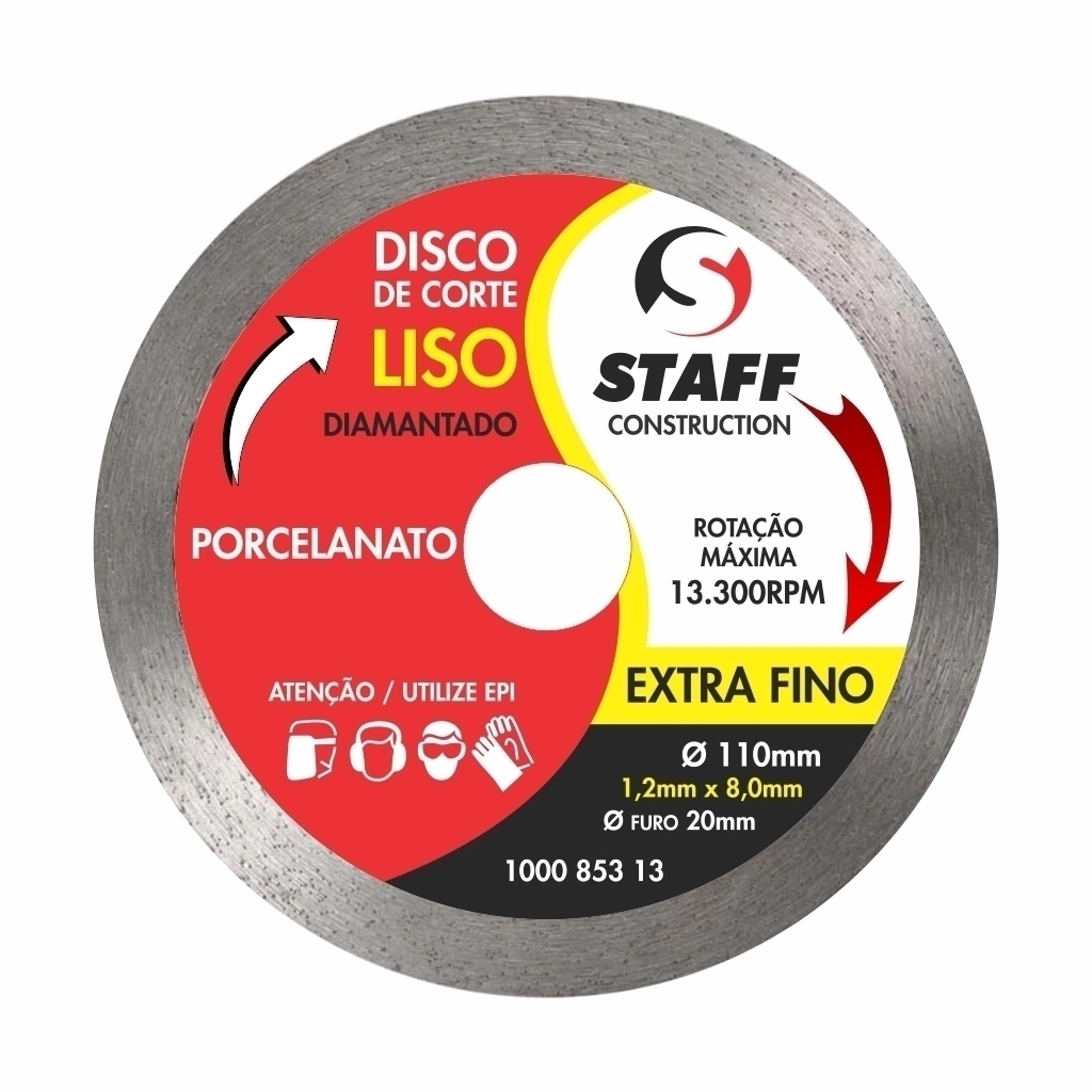 Imagem do produto Cazarini Disco Diamantado para Porcelanato Extra Fino 110 x 8 mm
