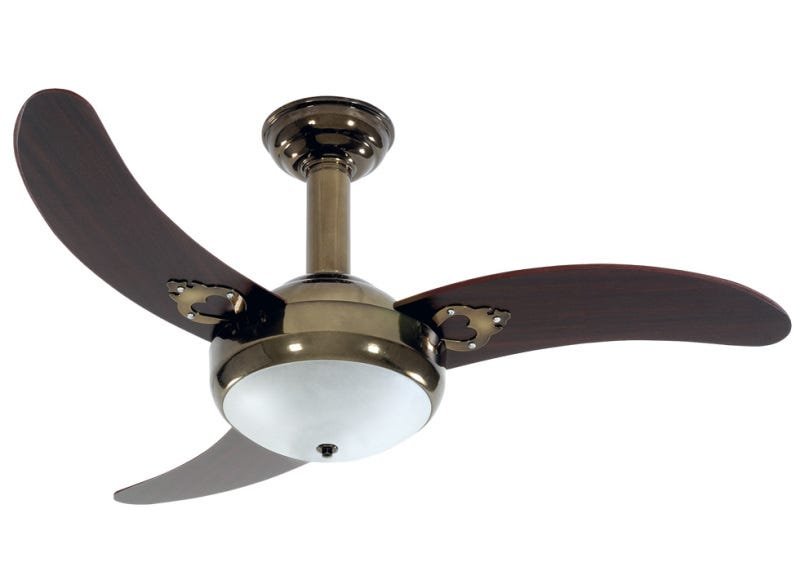 Imagem do produto Rioprelustres Ventilador de Teto 1007 Verde Fumê 3 Pás Tabaco