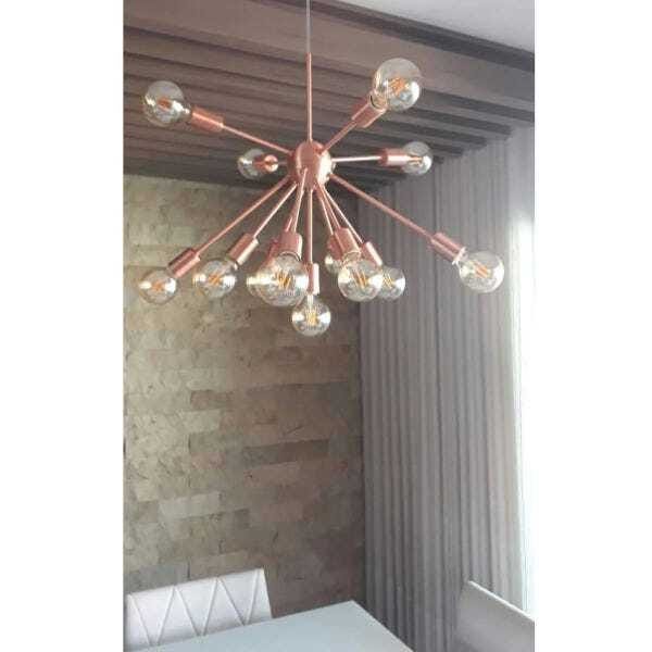 Imagem do produto Rioprelustres Luminária Sputnik 600 Cobre Verniz