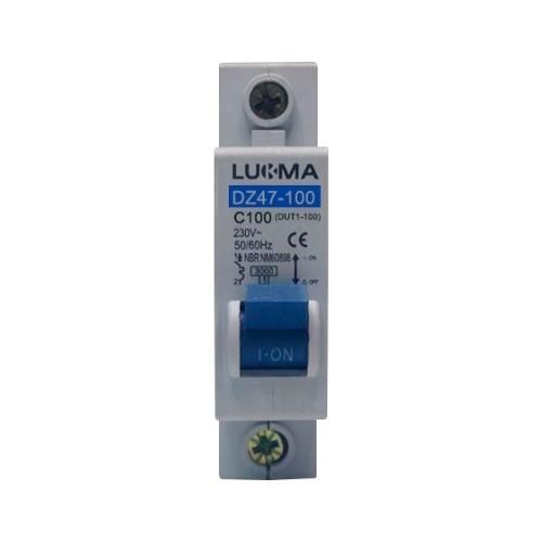 Imagem do produto Disjuntor DIN Unipolar 100A Curva C Lukma