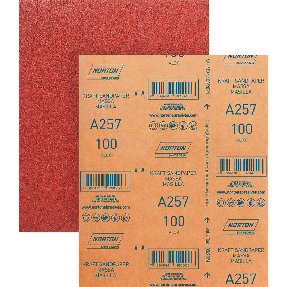 Imagem do produto Lixa para Massa Norton A257 Grão 100