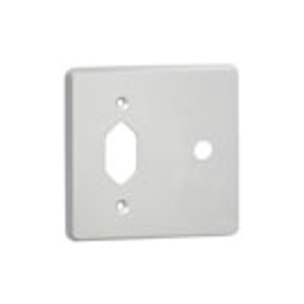 Imagem do produto Pial Legrand Placa 4x4 para 1 Tomada Retangular e 1 Furo Centralizado (TOM+FURO) Clássica Cinza