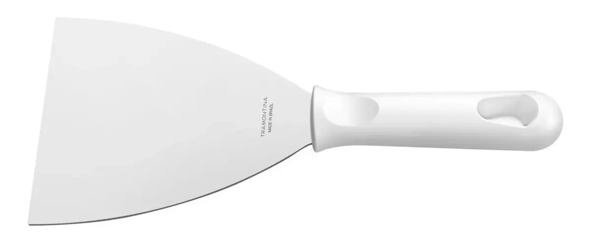 Imagem do produto Tramontina Espátula em Aço Inox 4" com Cabo de Polipropileno Branco