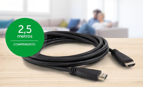 Imagem do produto Cabo HDMI 2.0 2,5m CH 2025 Intelbras