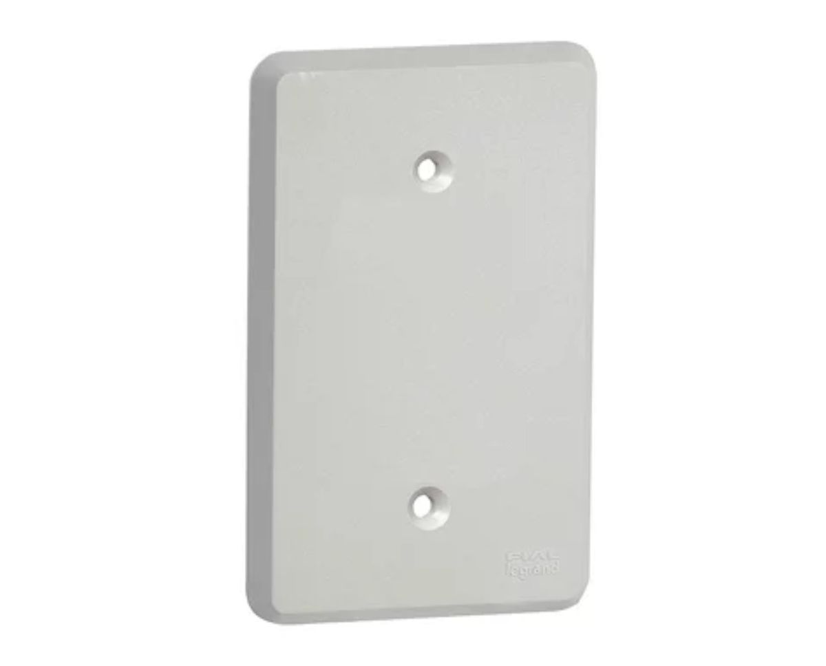 Imagem do produto Pial Legrand Placa 4x2 Cega para Caixa de Embutir Clássica Cinza