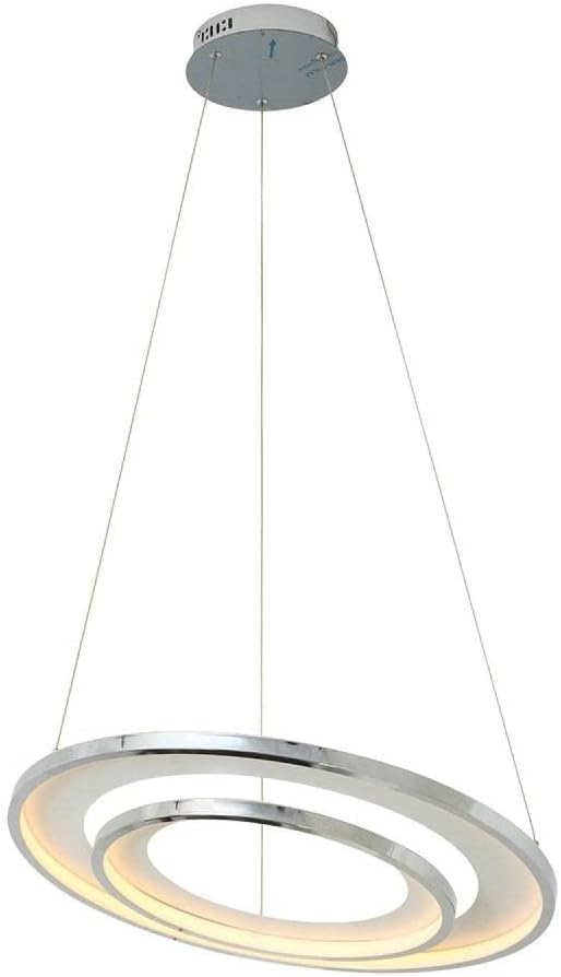 Imagem do produto Bella Lustres Pendente Loop Cromado/Branco HM009CR