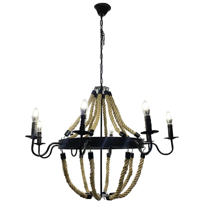 Imagem do produto Cinderela Pendente Aço Corda 80 cm x H70 cm E14 x 8 CD20218070/8P