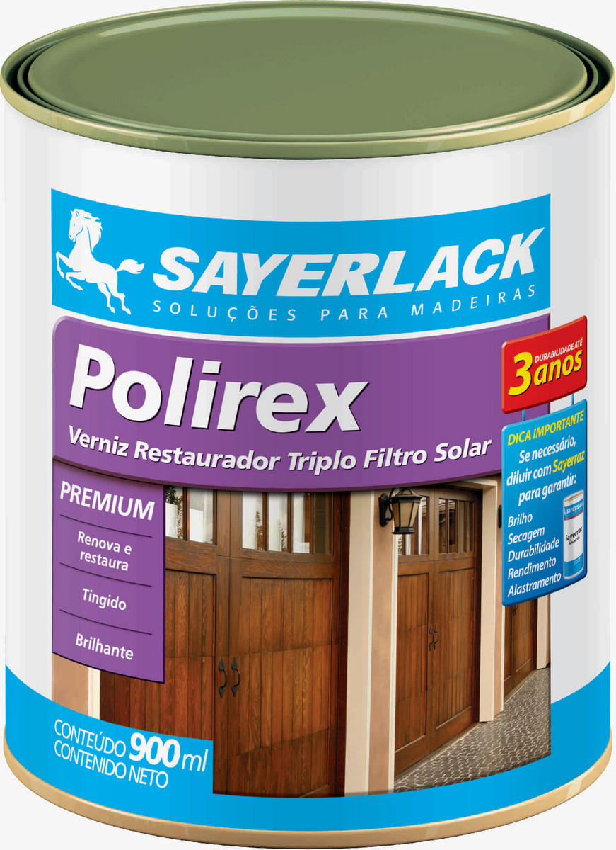 Imagem do produto Verniz Polirex Restaurador Imbuia 900ml Sayerlack