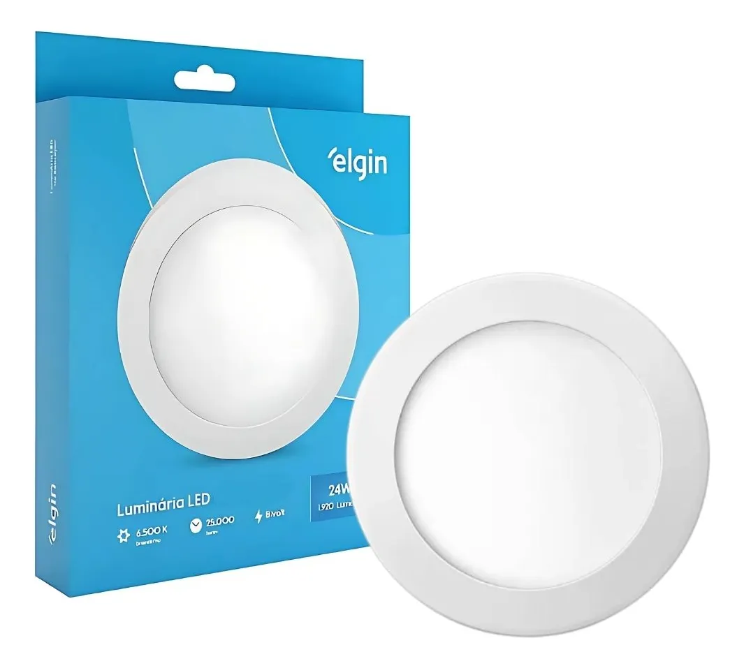Imagem do produto Opus Plafon LED Embutir Redondo 24W 6500K