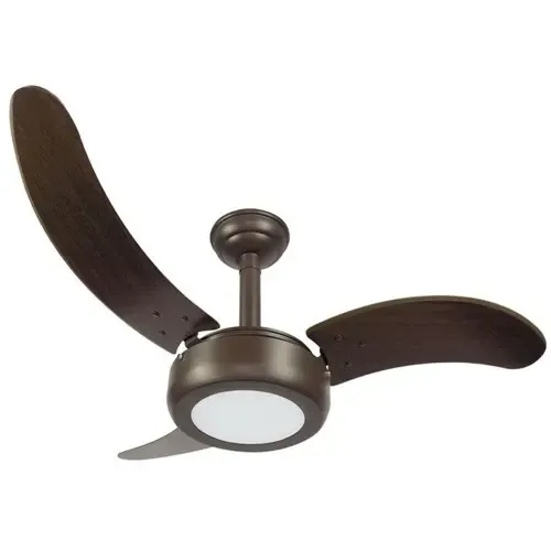 Imagem do produto Rioprelustres Ventilador de Teto 2008 LED 6500K 3 Pás Marrom Tabaco