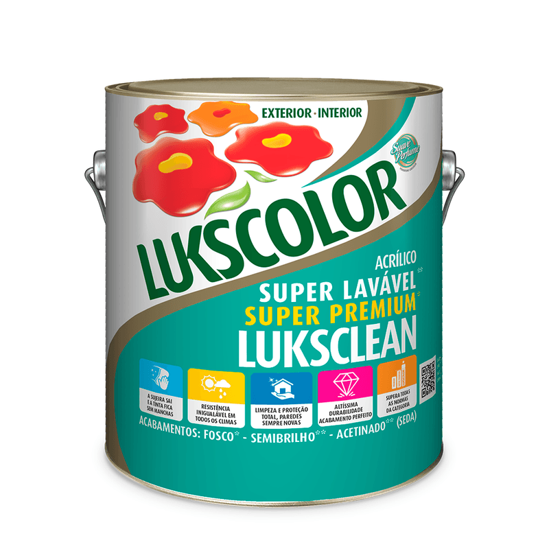 Imagem do produto Lukscolor Tinta Acrílica Premium Luksseda Branco Neve 3,6L