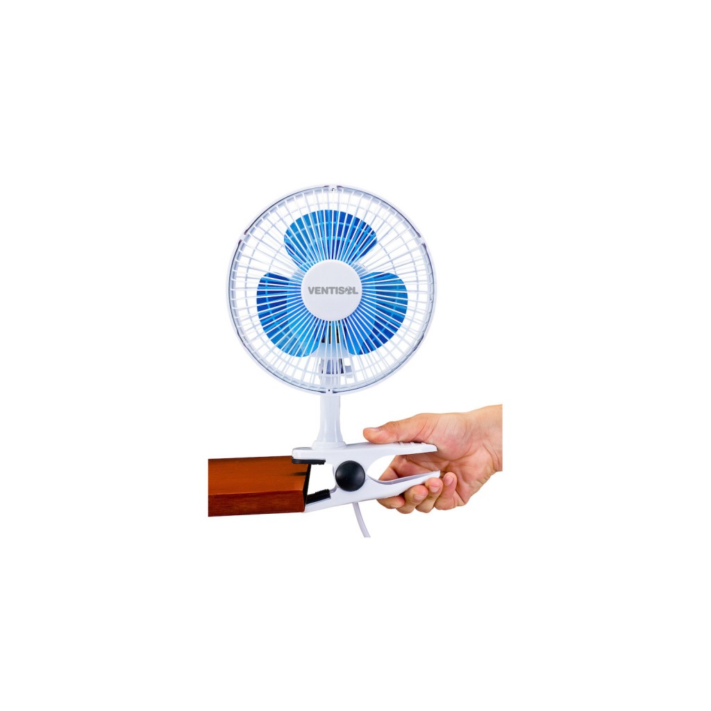 Imagem do produto Mini Ventilador de Mesa com Garra 20cm Branco 127V Ventisol