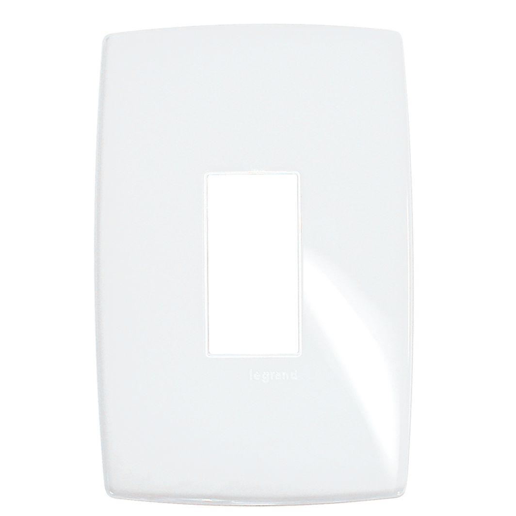 Imagem do produto Pial Plus Legrand Placa 4X2 com 1 Posto Vertical Gloss Branco