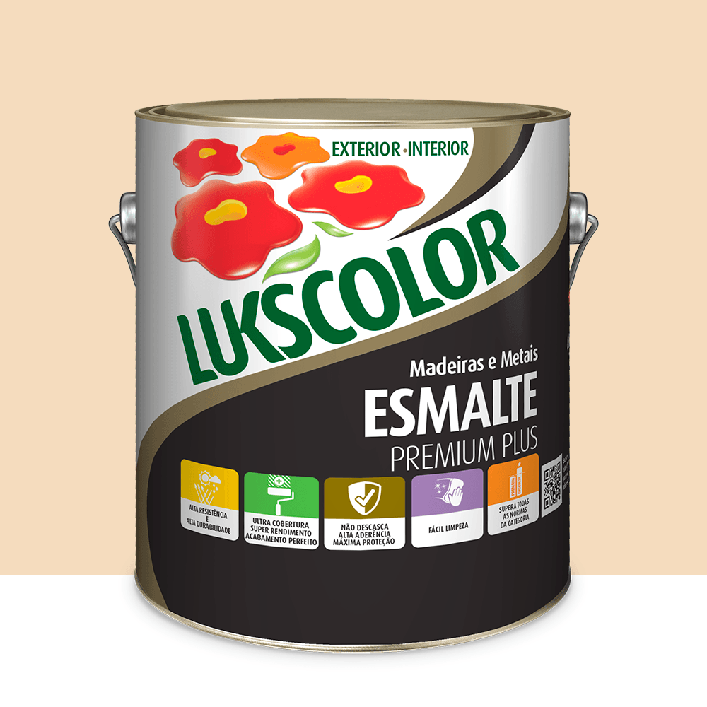 Imagem do produto Lukscolor Esmalte Sintético Premium Secagem Rápida Bege Amêndoa 3,6 Litros