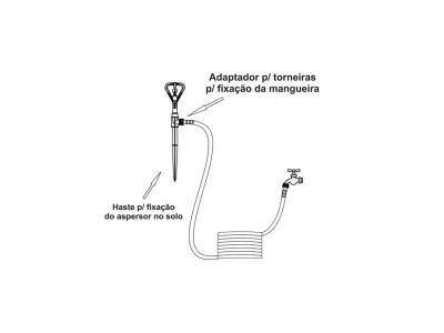 Imagem do produto Aspersor Agrojet P4 com Adaptador para Mangueiras