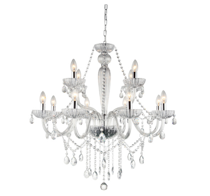 Imagem do produto Bella Lustres Lustre Anjou 12 x E14 Transparente JF112C