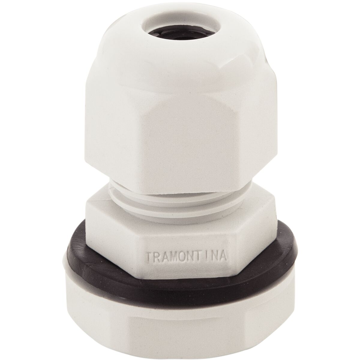 Imagem do produto Tramontina Conector Prensa-Cabo 1/4 Polegada em Termoplástico Cinza com Bucha