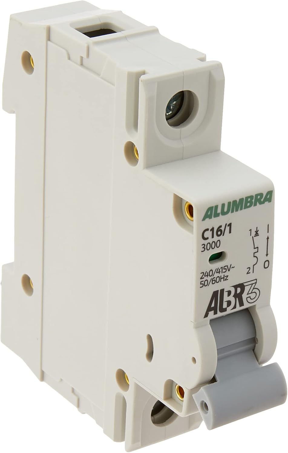 Imagem do produto Alumbra Disjuntor Unipolar DIN 16A Cinza