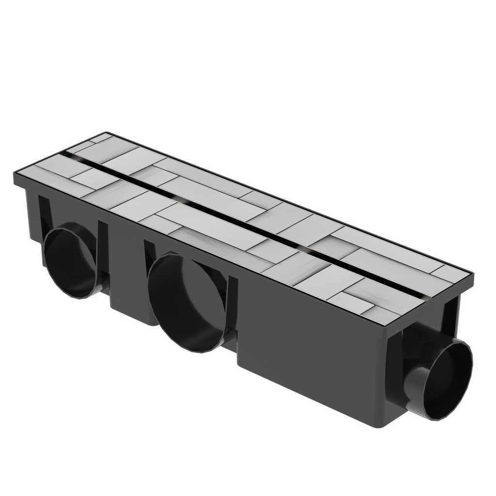 Imagem do produto Mkf Calha de Piso 15x50 ABS Saída Embutida