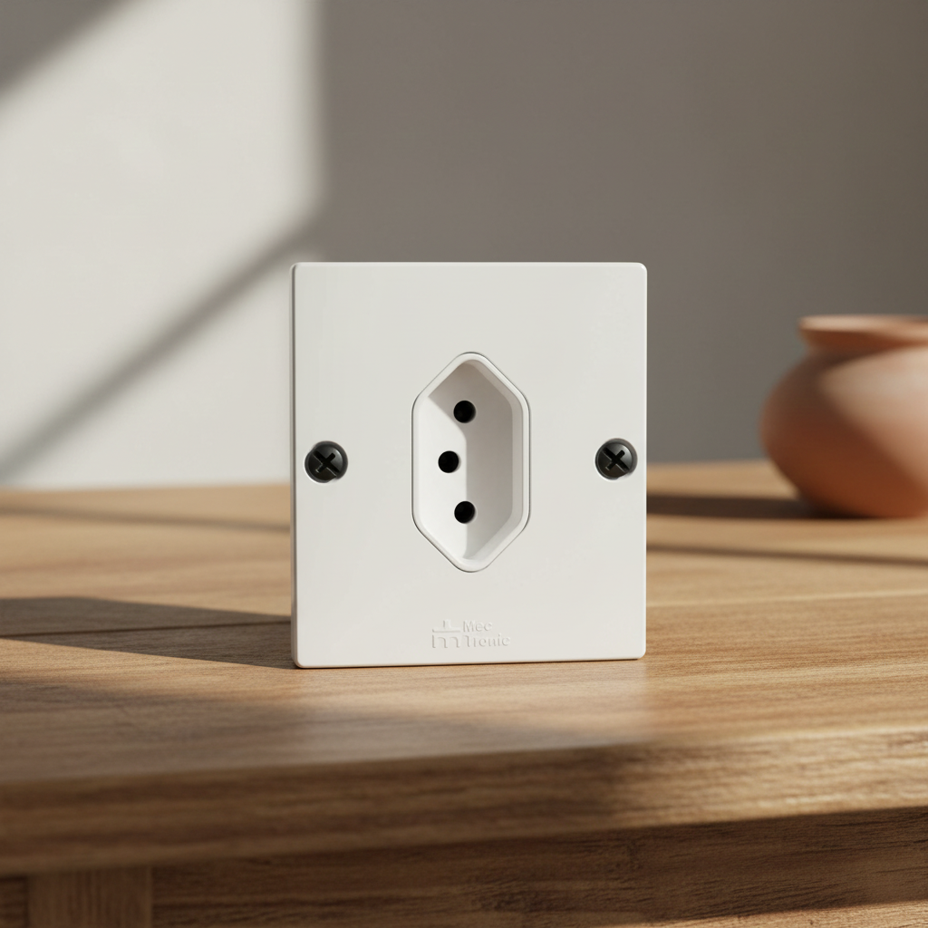 Imagem do produto Conjunto Sobrepor com Tomada RJ45 Mec Tronic Branco