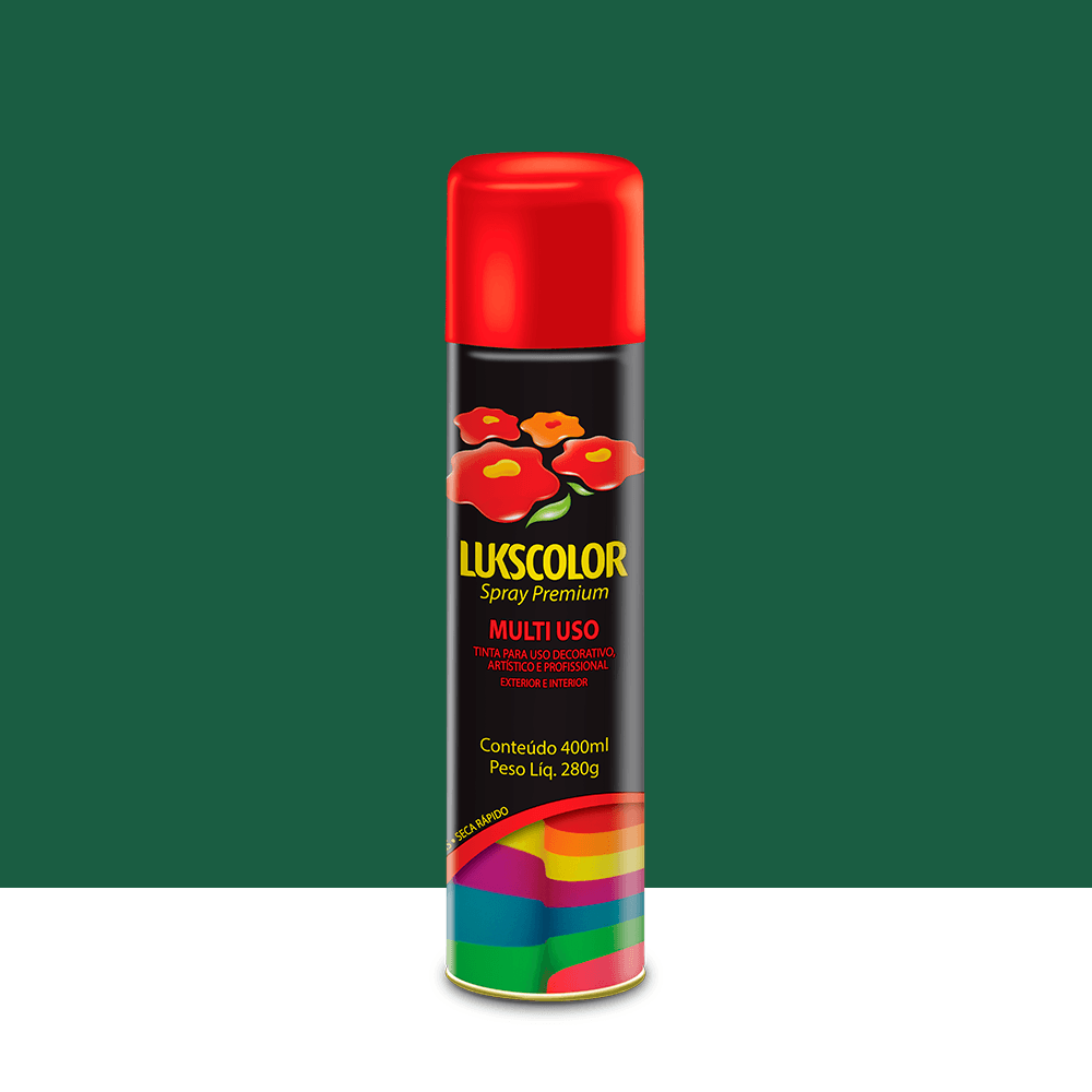 Imagem do produto Lukscolor Tinta Spray Premium Uso Geral Verde 400ml