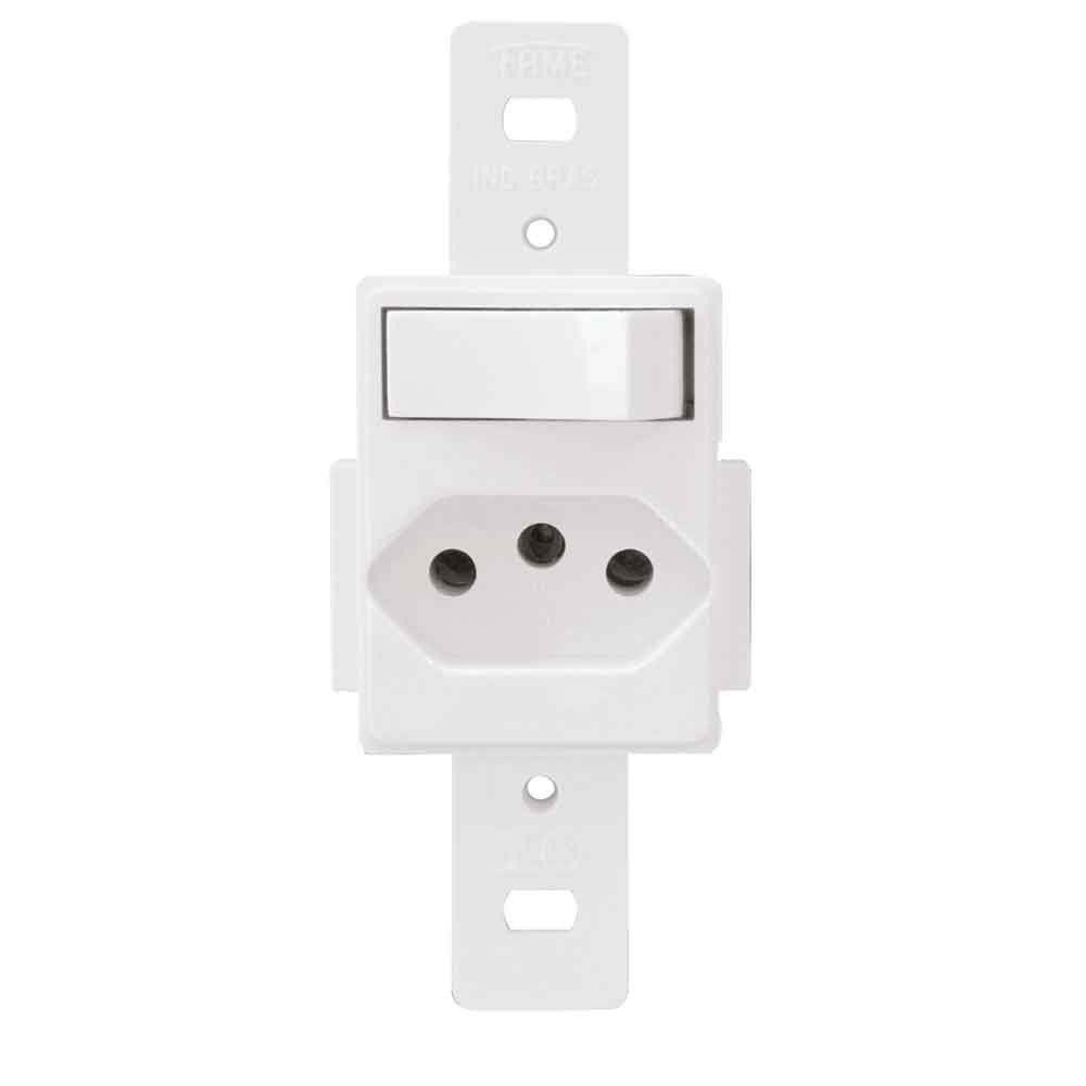Imagem do produto Fame Conjunto Blanc sem Placa 1P 1 Tomada 1341 10A PB